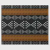 Cadeau Papier à envelopper inspiré Regal African Mudcloth (Plat)