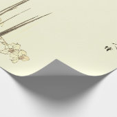 Cadeau Papier à envelopper IRIS JAPONAIS IMPRIMER EN VERT (Coin)