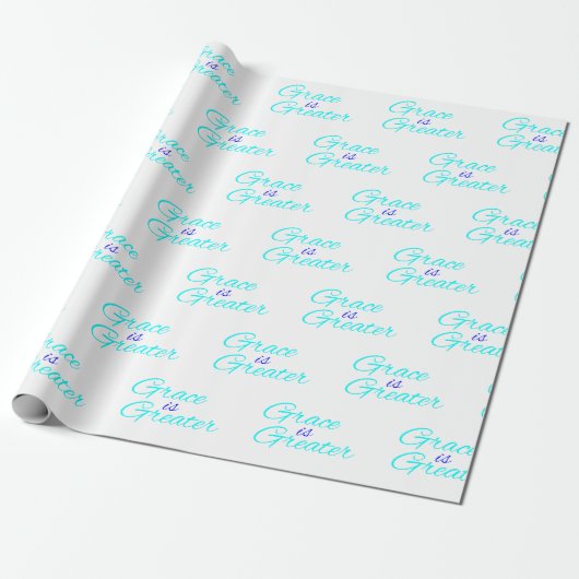 Cadeau Papier à envelopper - La grâce est plus grande (Déroulé)