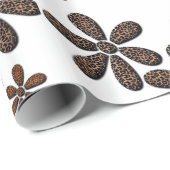 Cadeau Papier à envelopper Leopard (Coin rond)