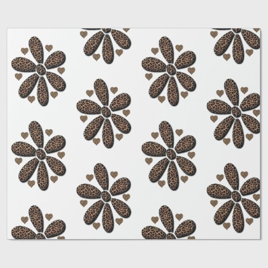 Cadeau Papier à envelopper Leopard (Plat)