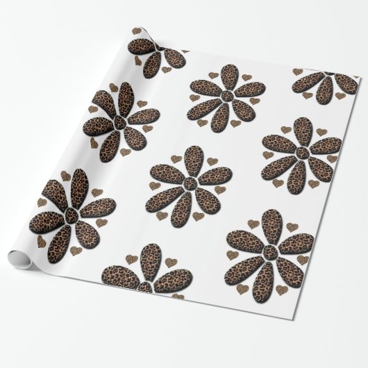 Cadeau Papier à envelopper Leopard (Déroulé)