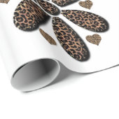 Cadeau Papier à envelopper Leopard (Coin rond)