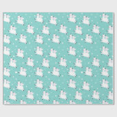 Cadeau Papier à envelopper Lllama Angels de Noël (Plat)