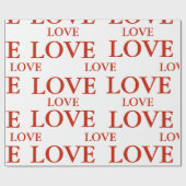 Cadeau Papier à envelopper - LOVE (Plat)