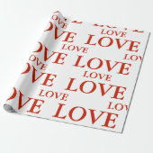 Cadeau Papier à envelopper - LOVE (Déroulé)