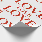 Cadeau Papier à envelopper - LOVE (Coin)