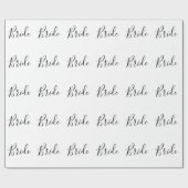 Cadeau Papier à envelopper - Mariée (Plat)