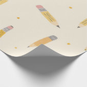 Cadeau Papier à envelopper (motif crayon avec crayons) (Coin)