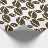 Cadeau Papier à envelopper Motifs Brown de café (Coin)