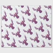 Cadeau Papier à envelopper Nouvel An Cerf (Plat)