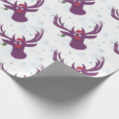 Cadeau Papier à envelopper Nouvel An Cerf (Coin)