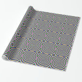 Cadeau Papier à envelopper OEil psychédélique (Déroulé)