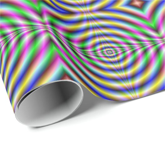 Cadeau Papier à envelopper OEil psychédélique (Coin rond)