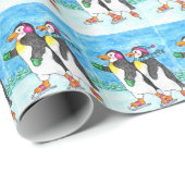 Cadeau Papier à envelopper patinage (Coin rond)