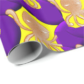 Cadeau Papier à envelopper pieuvre (Coin rond)