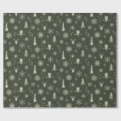 Cadeau Papier à envelopper - Pin, Sage, Thé (Plat)