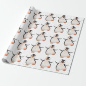 Cadeau Papier à envelopper - Pingouin bébé (Déroulé)