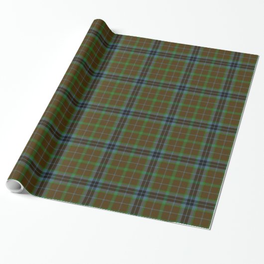 Cadeau Papier à envelopper plat Thomson Tartan traditionn (Déroulé)
