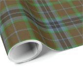 Cadeau Papier à envelopper plat Thomson Tartan traditionn (Coin rond)
