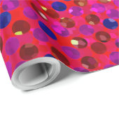 Cadeau Papier à envelopper Polka Dot Bijoux Sparkley (Coin rond)