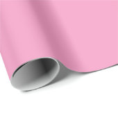 Cadeau Papier à envelopper pour bébé rose pastel (Coin rond)