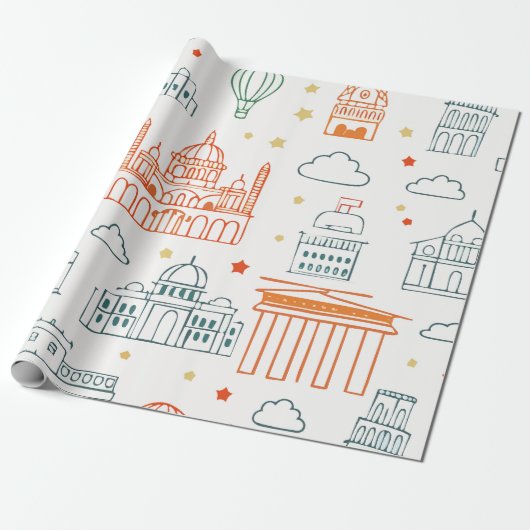 Cadeau Papier à envelopper pour enfants (Déroulé)