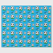 Cadeau Papier à envelopper pour fans de football, balle,  (Plat)