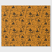 Cadeau Papier à envelopper pour Halloween. (Plat)