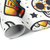 Cadeau Papier à envelopper pour Halloween (Coin rond)