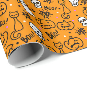 Cadeau Papier à envelopper pour Halloween.