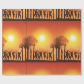 Cadeau Papier à envelopper pour la fête d'été (Plat)