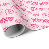 Cadeau Papier à envelopper pour la Saint-Valentin (Coin rond)