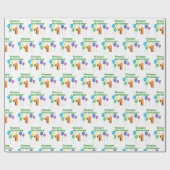 Cadeau Papier à envelopper pour l'anniversaire n° 1 (Plat)