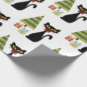 Cadeau Papier à envelopper pour le chat de Noël du milieu (Coin)