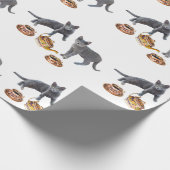 Cadeau Papier à envelopper pour le thé des chats (Coin)