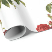 Cadeau Papier à envelopper, ROSE de semences HEUREUX de 3 (Coin rond)