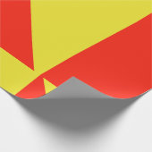 Cadeau Papier à envelopper rouge et jaune (Coin)