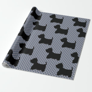 Cadeau Papier à envelopper - Scottie Dog Tartan