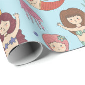 Cadeau Papier à envelopper - Soyons sirènes (Coin rond)