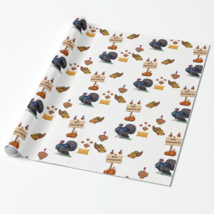Cadeau Papier à envelopper Thanksgiving