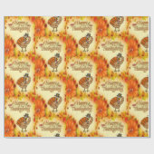 Cadeau Papier à envelopper Thanksgiving (Plat)