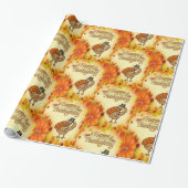 Cadeau Papier à envelopper Thanksgiving (Déroulé)
