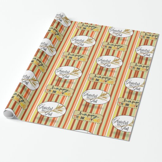 Cadeau Papier à envelopper Thanksgiving (Déroulé)