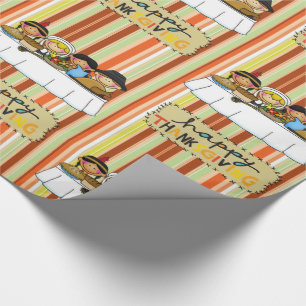 Cadeau Papier à envelopper Thanksgiving