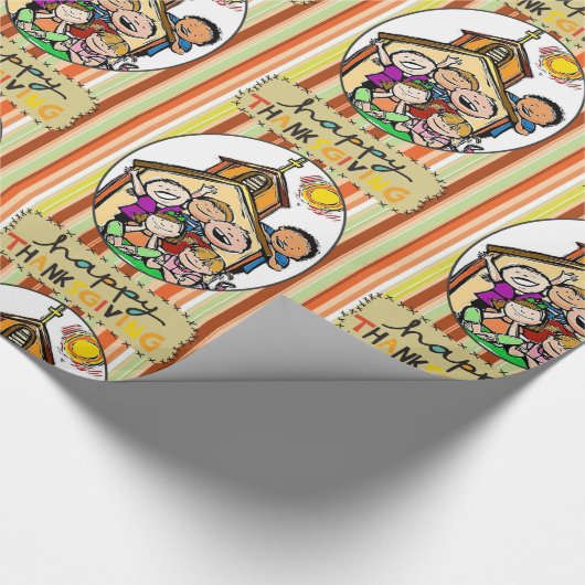 Cadeau Papier à envelopper Thanksgiving (Coin)