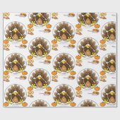 Cadeau Papier à envelopper Thanksgiving (Plat)