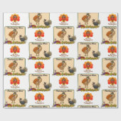 Cadeau Papier à envelopper Thanksgiving (Plat)