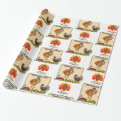 Cadeau Papier à envelopper Thanksgiving (Déroulé)