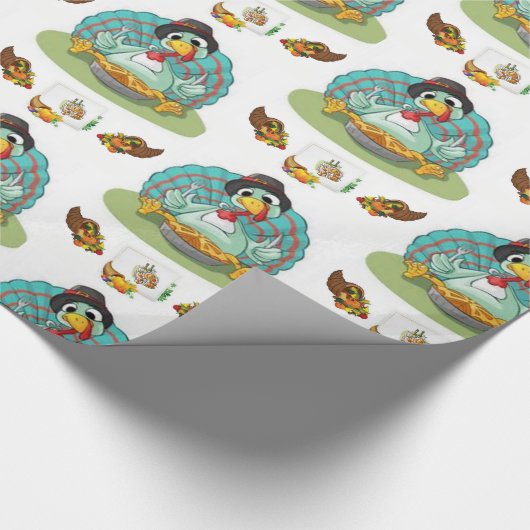 Cadeau Papier à envelopper Thanksgiving (Coin)